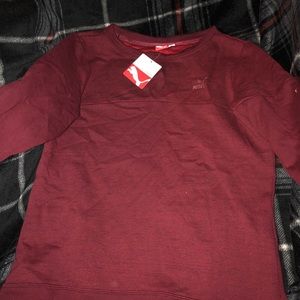 Puma Maroon Sweatshirt Size Small